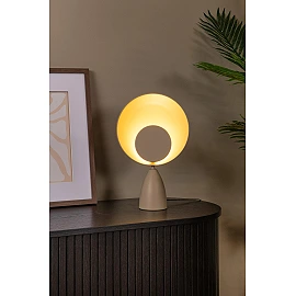CASTAMAR table lamp Ø25.5 cm LED 8W 2100K taupe (Lucide)