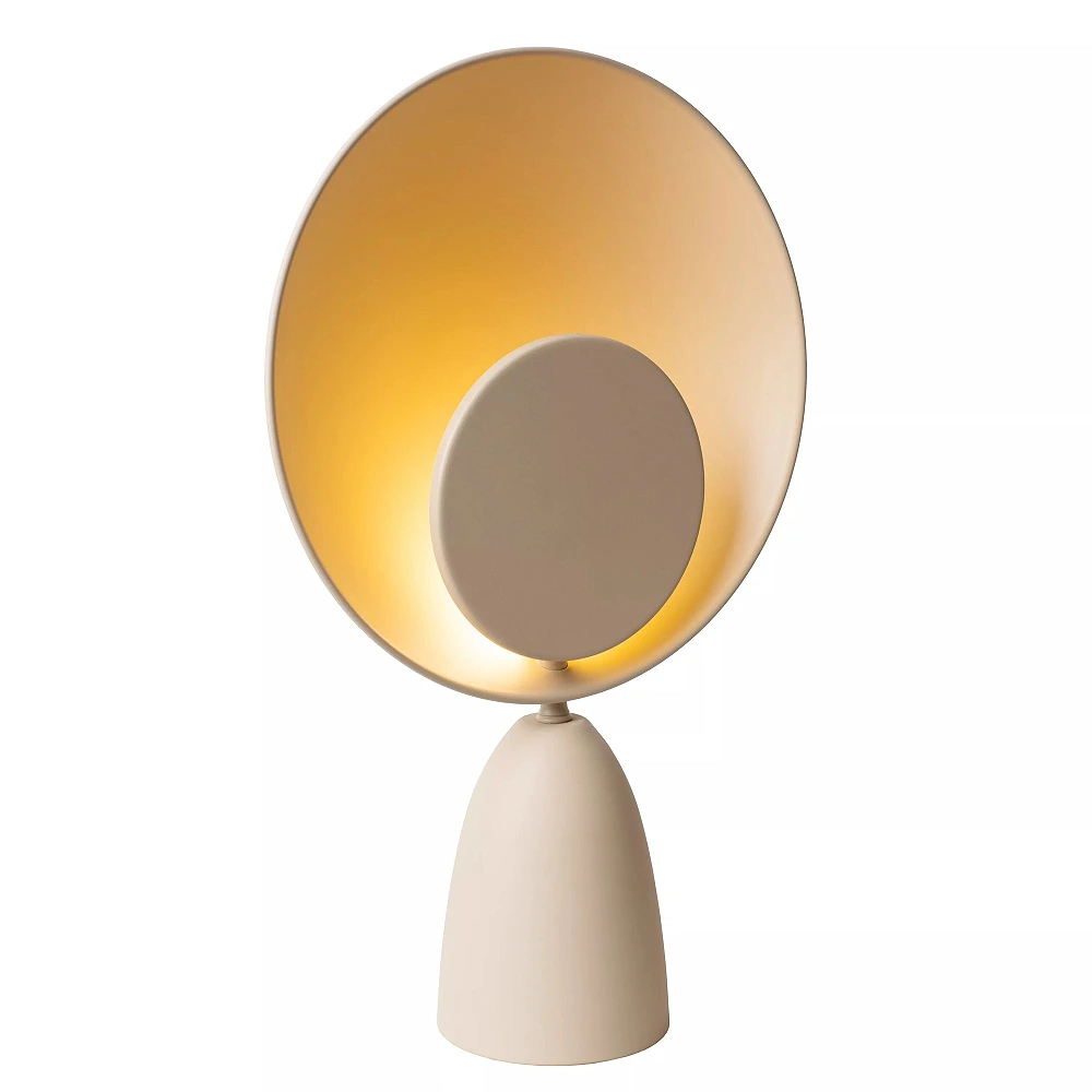 CASTAMAR table lamp Ø25.5 cm LED 8W 2100K taupe (Lucide)