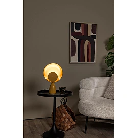 CASTAMAR table lamp Ø25.5 cm LED 8W 2100K ocher yellow (Lucide)