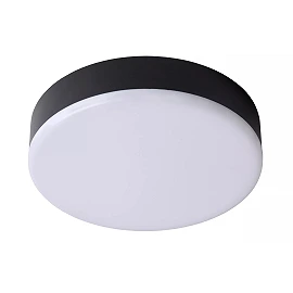 CERES-LED bathroom ceiling light Ø21.5 cm LED 30W IP44 Black (Lucide)
