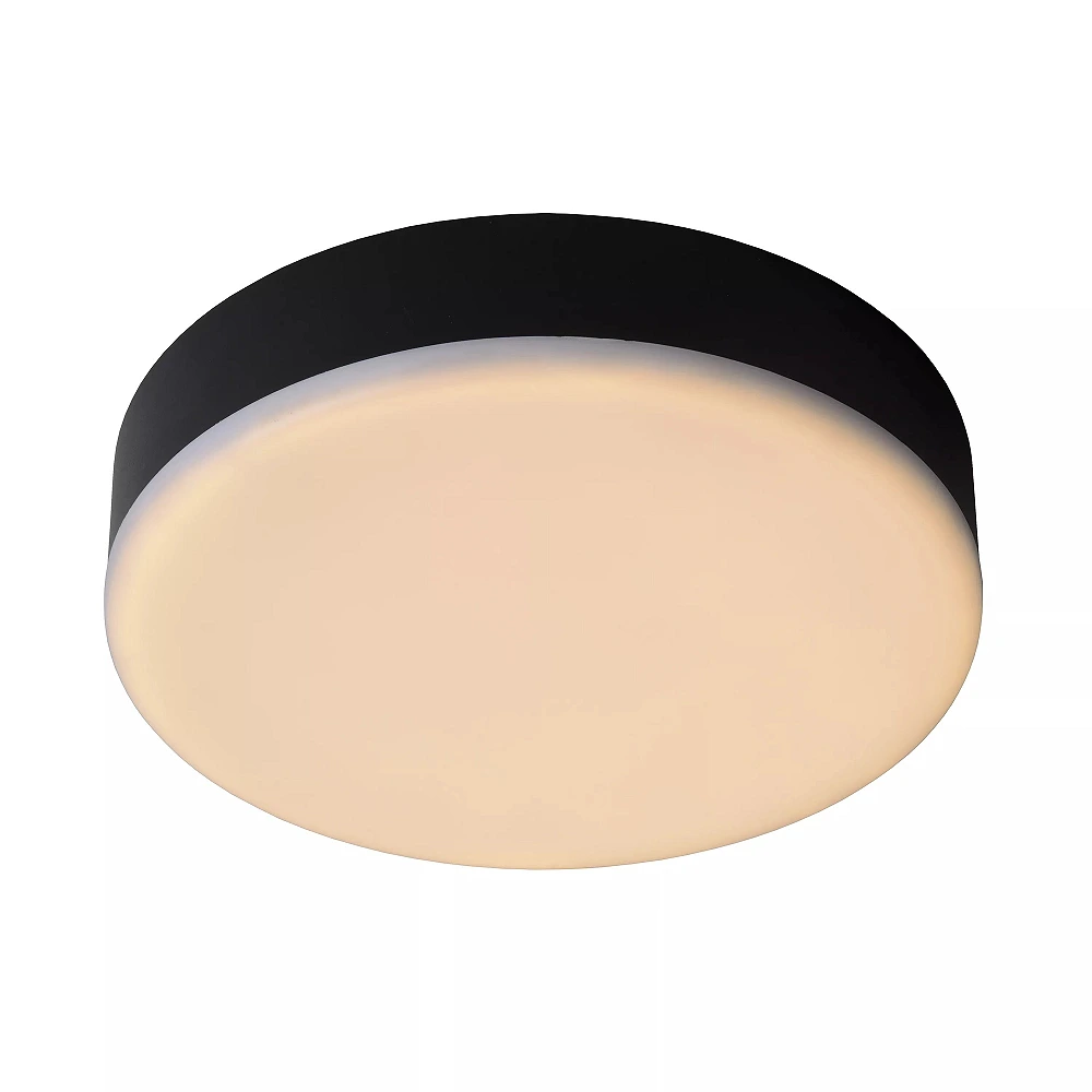 CERES-LED bathroom ceiling light Ø21.5 cm LED 30W IP44 Black (Lucide)