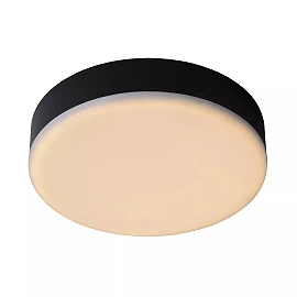 CERES-LED bathroom ceiling light Ø21.5 cm LED 30W IP44 Black (Lucide)