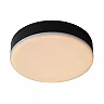 CERES-LED bathroom ceiling light Ø21.5 cm LED 30W IP44 Black (Lucide)