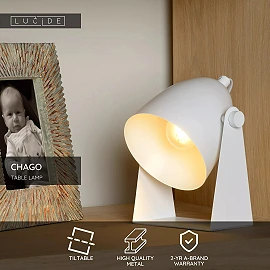 CHAGO table lamp 1xE14 40 W white (Lucide)