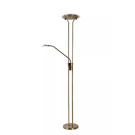 CHAMPION-LED stāvlampa lasīšanai LED 20W + 4W bronza (Lucide)