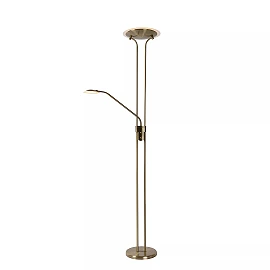 CHAMPION-LED stāvlampa lasīšanai LED 20W + 4W bronza (Lucide)