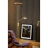 CHAMPION-LED floor reading lamp LED 20W + 4W satin chrome (Lucide)