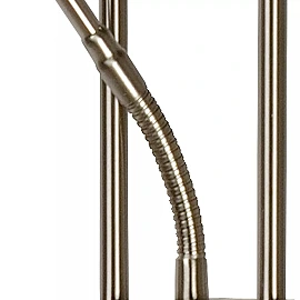 CHAMPION-LED stāvlampa lasīšanai LED 20W + 4W satīna hroma (Lucide)