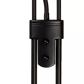 CHAMPION-LED stāvlampa lasīšanai LED 20W + 4W melna (Lucide)