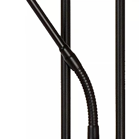 CHAMPION-LED stāvlampa lasīšanai LED 20W + 4W melna (Lucide)