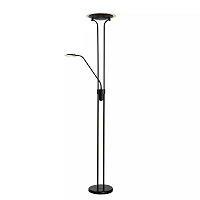 CHAMPION-LED stāvlampa lasīšanai LED 20W + 4W melna (Lucide)