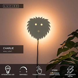 CHARLIE children's LED wall light 7 W 2700 K cream (Lucide)