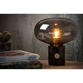 CHARLIZE galda lampa Ø23 cm 1 x 40 W E27 melna (Lucide)