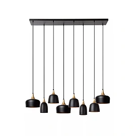 CHAYANNE piekarama lampa 8 x 10 W E14 melna (Lucide)