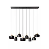 CHAYANNE pendant light 8 x 10 W E14 black (Lucide)