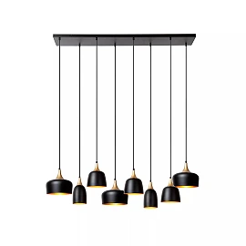 CHAYANNE piekarama lampa 8 x 10 W E14 melna (Lucide)