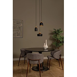CHAYANNE piekarama lampa Ø30 cm 3 x 10 W E14 melna (Lucide)