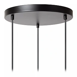 CHAYANNE piekarama lampa Ø30 cm 3 x 10 W E14 melna (Lucide)