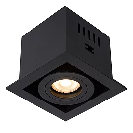 CHIMNEY recessed spotlight 1xGU10 Black (Lucide)