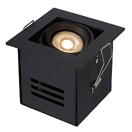 CHIMNEY recessed spotlight 1xGU10 Black (Lucide)
