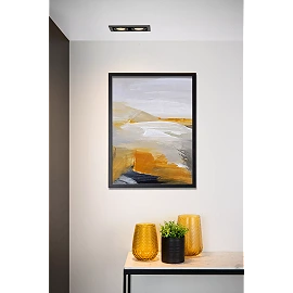 CHIMNEY recessed spotlight 2xGU10 Black (Lucide)