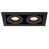 CHIMNEY recessed spotlight 2xGU10 Black (Lucide)