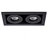 CHIMNEY recessed spotlight 2xGU10 Black (Lucide)