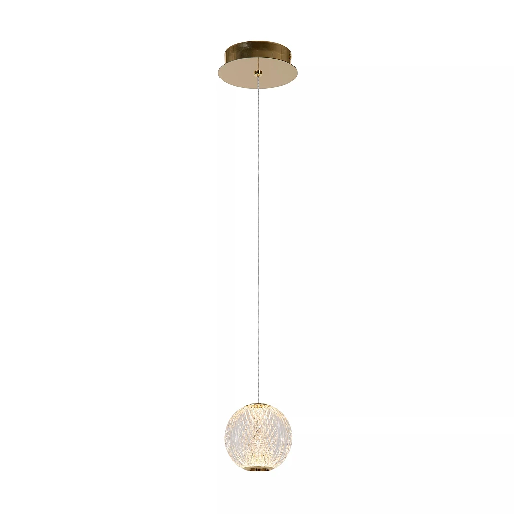 CINTRA pendant light LED 1x5.7 W 2700 K Ø14 cm transparent (Lucide)