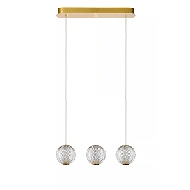 CINTRA pendant light LED 3x4.7 W 2700 K 48 cm transparent (Lucide)