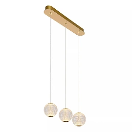 CINTRA pendant light LED 3x4.7 W 2700 K 48 cm transparent (Lucide)