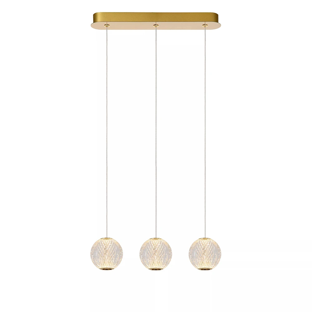 CINTRA pendant light LED 3x4.7 W 2700 K 48 cm transparent (Lucide)