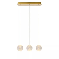 CINTRA pendant light LED 3x4.7 W 2700 K 48 cm transparent (Lucide)