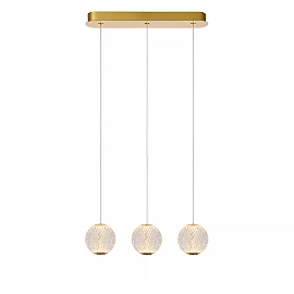 CINTRA pendant light LED 3x4.7 W 2700 K 48 cm transparent (Lucide)