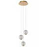 CINTRA pendant light LED 3x4.7 W 2700 K Ø25 cm transparent (Lucide)
