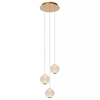 CINTRA pendant light LED 3x4.7 W 2700 K Ø25 cm transparent (Lucide)
