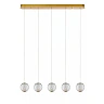 CINTRA pendant light LED 5x4.7 W 2700 K 84 cm transparent (Lucide)