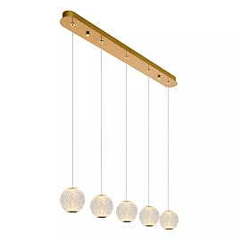 CINTRA pendant light LED 5x4.7 W 2700 K 84 cm transparent (Lucide)