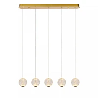 CINTRA pendant light LED 5x4.7 W 2700 K 84 cm transparent (Lucide)