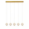 CINTRA pendant light LED 5x4.7 W 2700 K 84 cm transparent (Lucide)