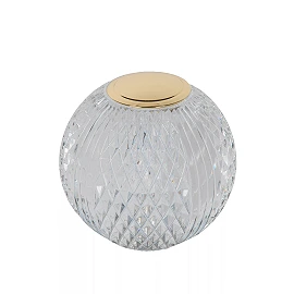CINTRA rechargeable table lamp LED 1x1.5 W 2700 K Ø9 cm transparent (Lucide)
