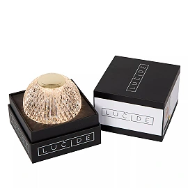 CINTRA rechargeable table lamp LED 1x1.5 W 2700 K Ø9 cm transparent (Lucide)