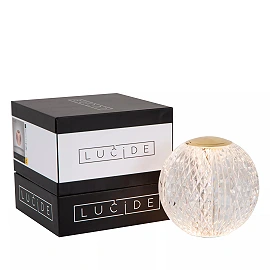 CINTRA rechargeable table lamp LED 1x2 W 2700 K Ø11 cm transparent (Lucide)