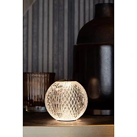 CINTRA rechargeable table lamp LED 1x2 W 2700 K Ø11 cm transparent (Lucide)