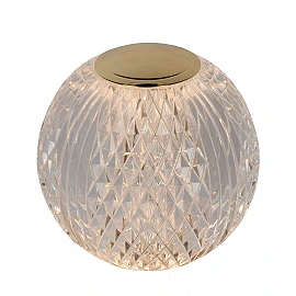CINTRA rechargeable table lamp LED 1x2 W 2700 K Ø11 cm transparent (Lucide)