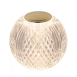 CINTRA rechargeable table lamp LED 1x2 W 2700 K Ø11 cm transparent (Lucide)