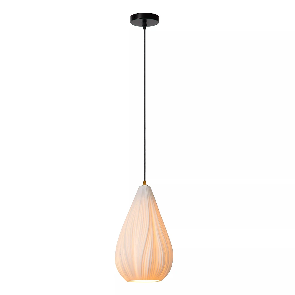 CINZIA Pendant light Ø18,3 cm E27 white (Lucide)