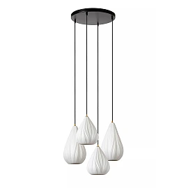 CINZIA Pendant light Ø55,5 cm 4xE27 white (Lucide)