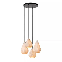 CINZIA Pendant light Ø55,5 cm 4xE27 white (Lucide)