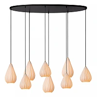 CINZIA pendant light 8xE27 White (Lucide)