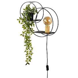 CIRCLE Wall light 1xE27 black (Lucide)